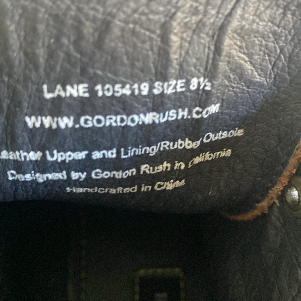 Gordon Rush Men's Chestnut Brown Leather Boots Size 8.5 - Picture 13 of 15